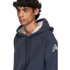 Greg Lauren Navy 50/50 Denim Hoodie
