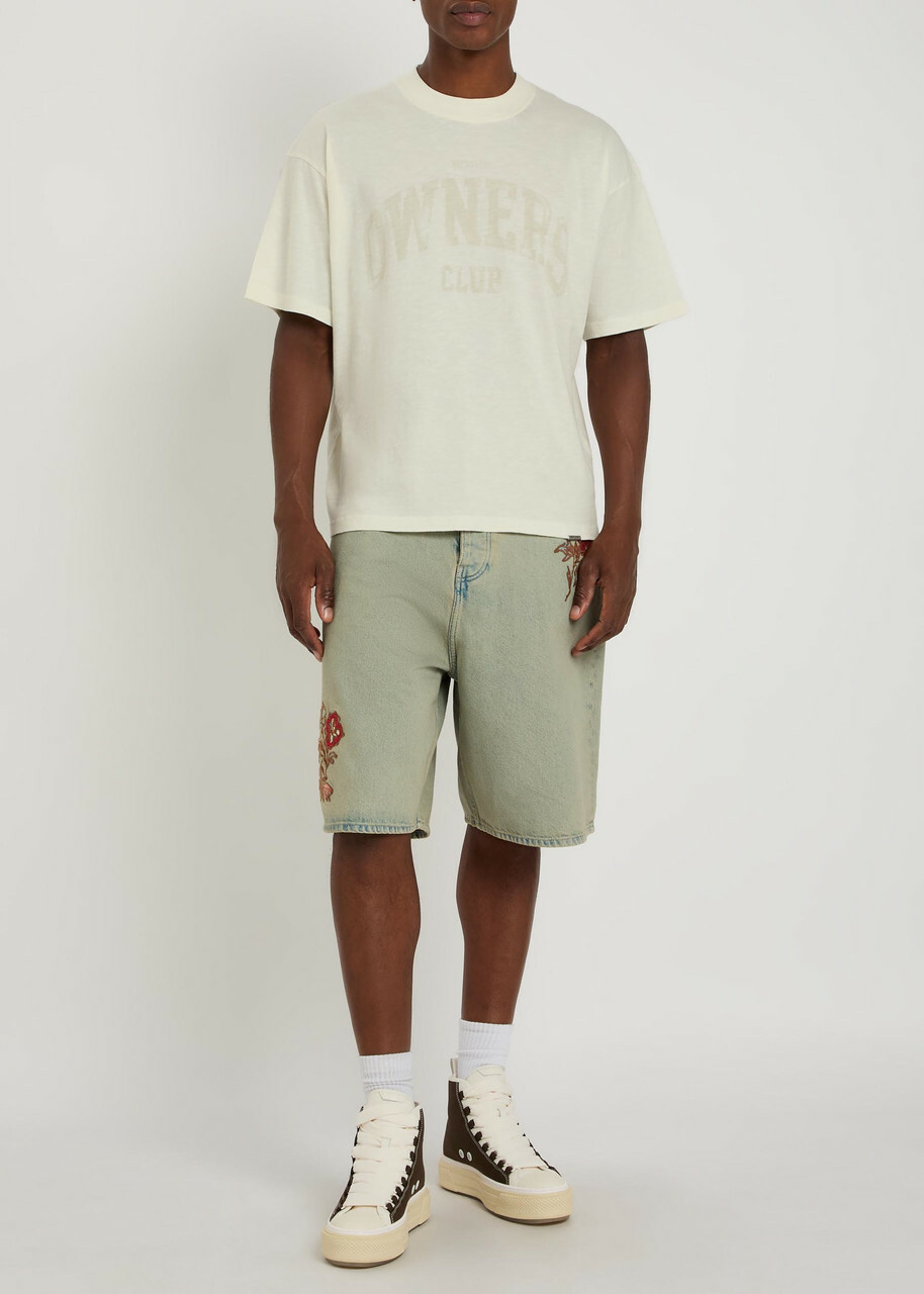 Represent Owners Printed Cotton T-shirt White
