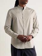 Paul Smith - Grandad-Collar Cotton-Poplin Shirt - Neutrals