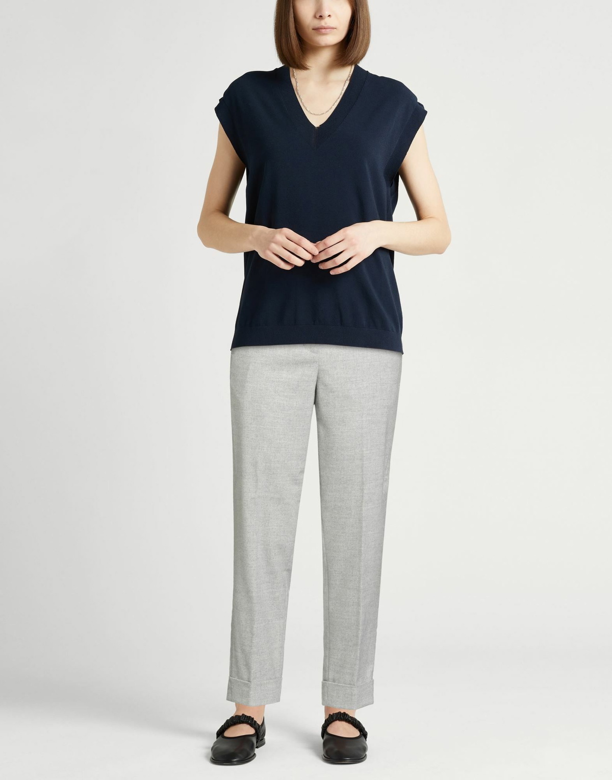 Peserico Womens Pants Light in Grey