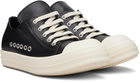 Rick Owens Black Temple Extreme Low Sneakers