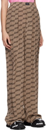 Balenciaga Beige BB Monogram Lounge Pants