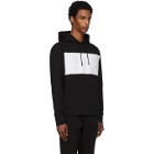 Boss Black and White Curved Logo Hoodie