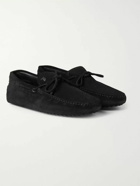 Tod's - Gommino Suede Driving Shoes - Black
