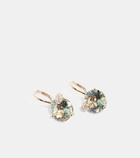 Bucherer Fine Jewellery Peekaboo 18kt rose gold clip-on earrings with prasiolite and diamonds