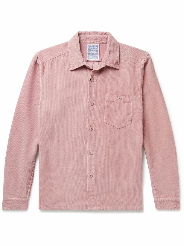 Photo: Jungmaven - Ventura Hemp and Cotton-Blend Corduroy Shirt - Pink