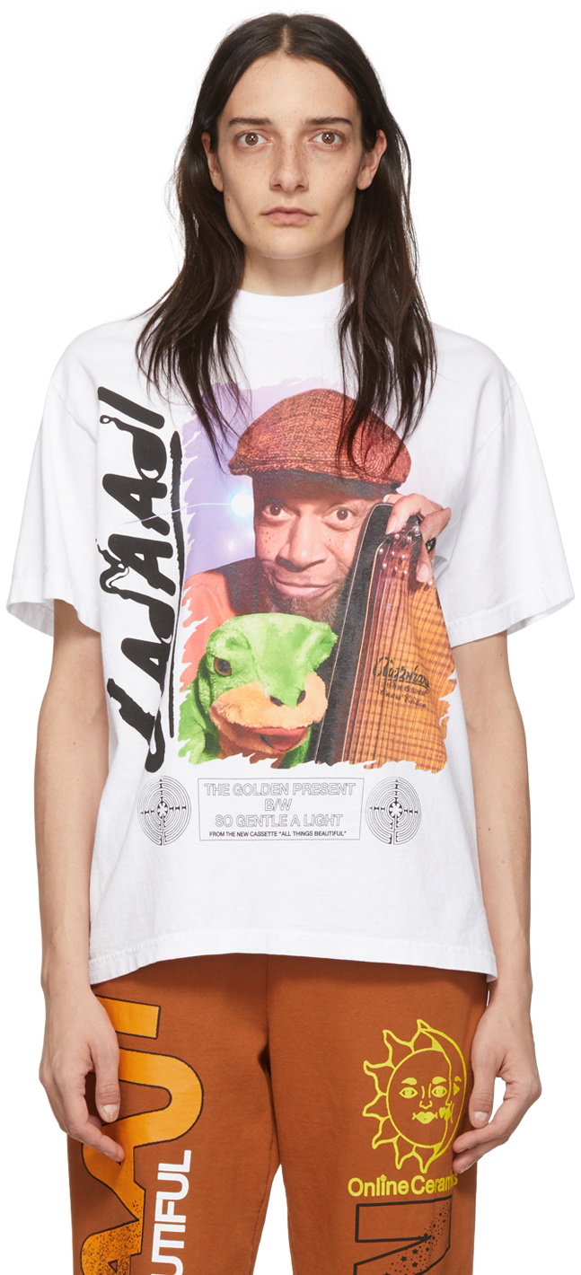 Online Ceramics White Laraaji Frog T-Shirt Online Ceramics