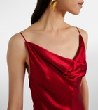 Fforme Emi satin maxi dress