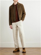 Mr P. - Slim-Fit Merino Wool Sweater - Brown
