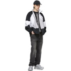 Vetements Black and White Cotton Track Jacket