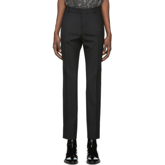 Photo: Saint Laurent Black Wool Trousers