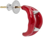 Yohji Yamamoto Red Vampire Single Earring