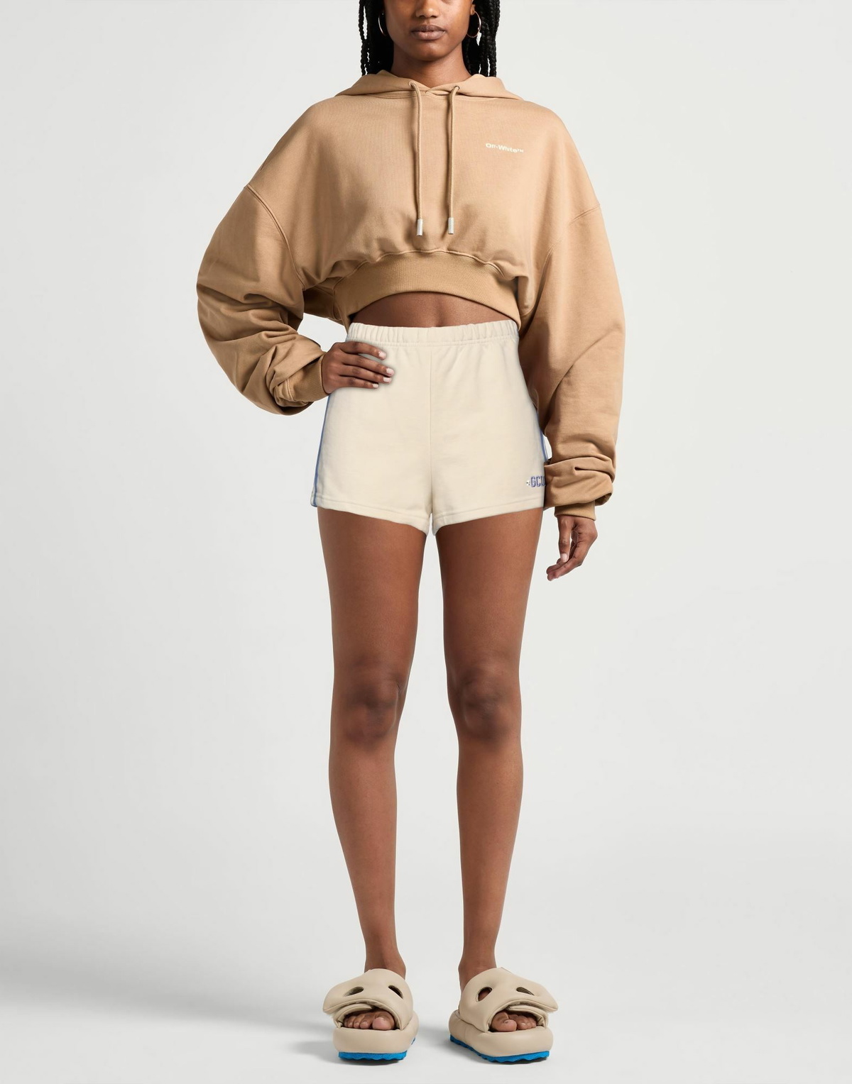 Gcds Womens Shorts & Bermuda Shorts in Beige