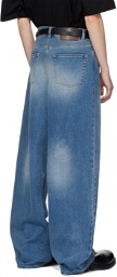 Karmuel Young Blue Vacuum Jeans