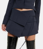 Aya Muse - Eury wool-blend miniskirt