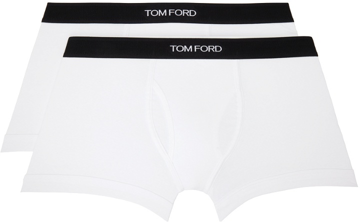 Photo: TOM FORD Two-Pack White Boxers