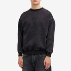 Fucking Awesome Men's Little Stamp Snow Wash Sweatshirt in Black