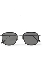 Matsuda - Aviator-Style Ruthenium and Acetate Sunglasses