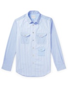 Paul Smith - Striped Cotton-Poplin Shirt - Blue