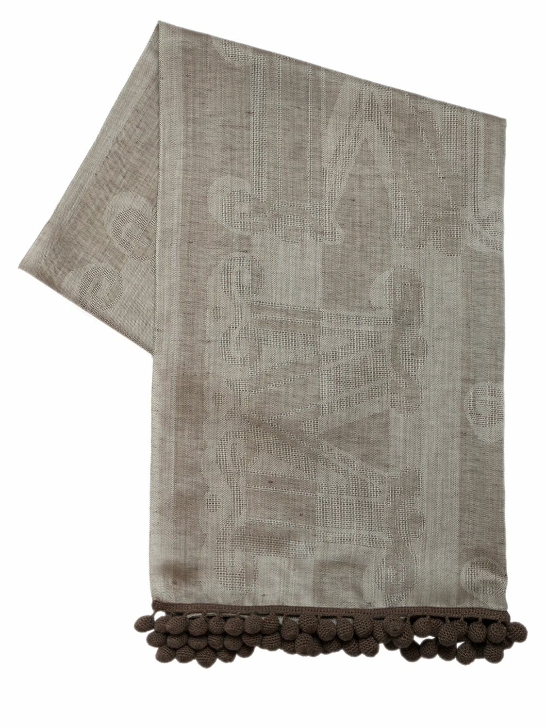 【送料&関税込】Max Mara Grammo Linen Stole Linen yarn stole, beige | 