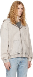Ksubi Gray Pluto Denim Jacket
