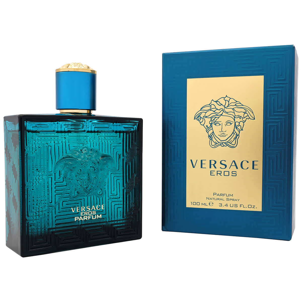 Versace Mens Eros Parfum Spray 3.4 oz Fragrances 8011003872077