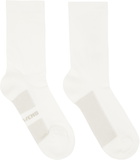 Rick Owens Off-White Temple Glitter Socks