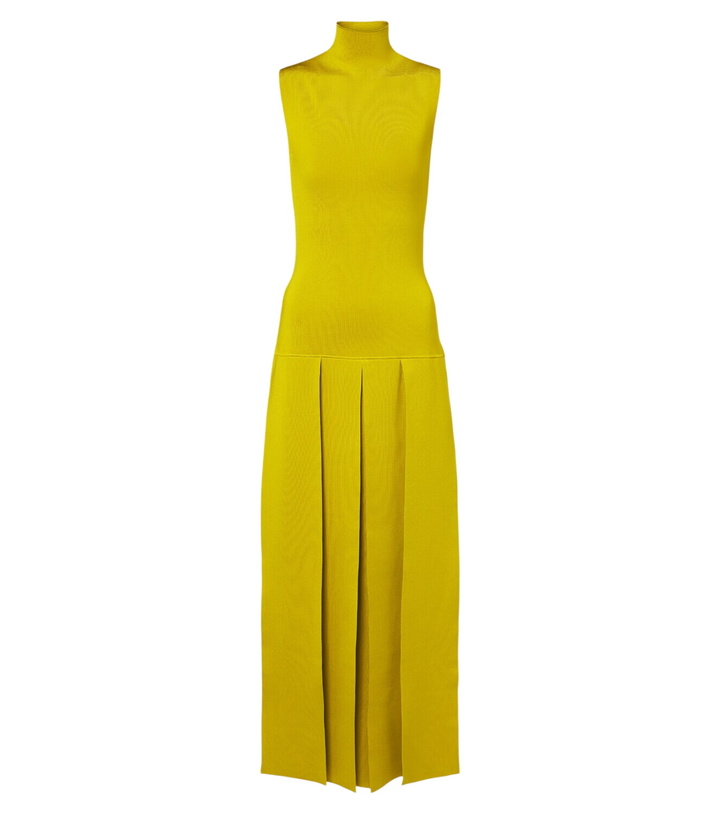 Photo: Alaïa Pleated knitted maxi dress