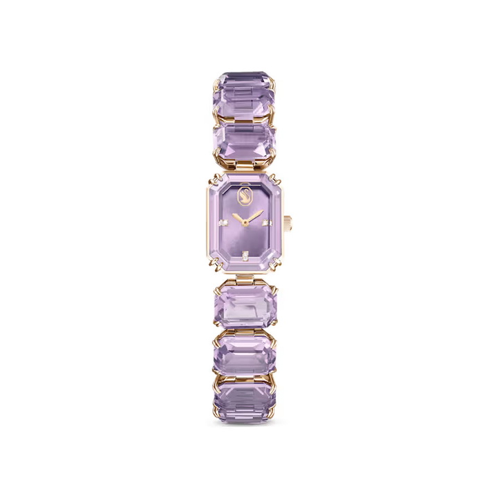 Photo: Swarovski Quartz Crystal Purple Dial Ladies Watch 5722364