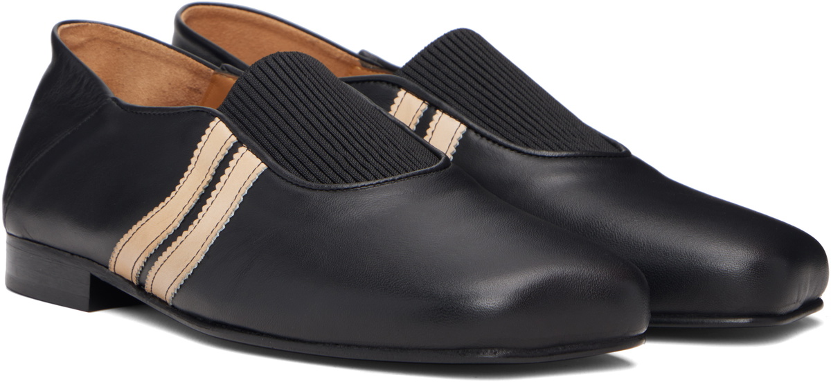 EGONlab Black 2 Straps Ballerina Loafers