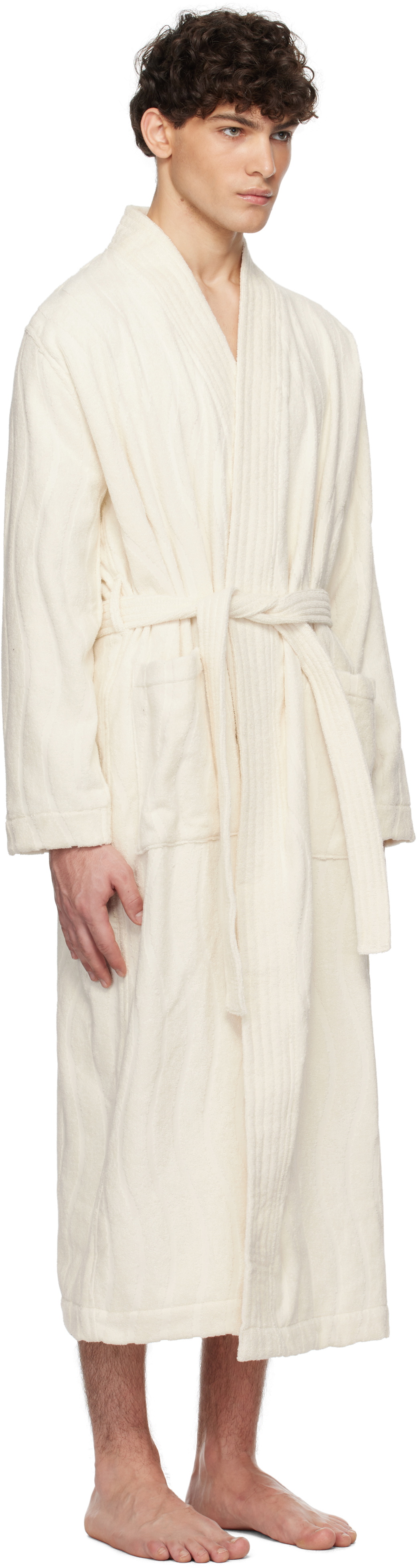 Baina Off-White Sulis Bathrobe
