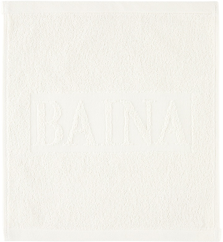 Photo: Baina Off-White Agnes Face Cloth