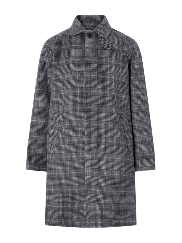 Photo: Hartford - Graig Wool-Blend Checked Coat - Gray