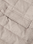 Herno - Slim-Fit Shell-Trimmed Silk and Cashmere-Blend Down Jacket - Neutrals