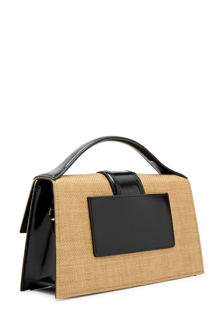 JACQUEMUSジャックムス Le Grand Bambinoラフィア バッグ Jacquemus Le Grand Bambino Faux Raffia top Handle bag