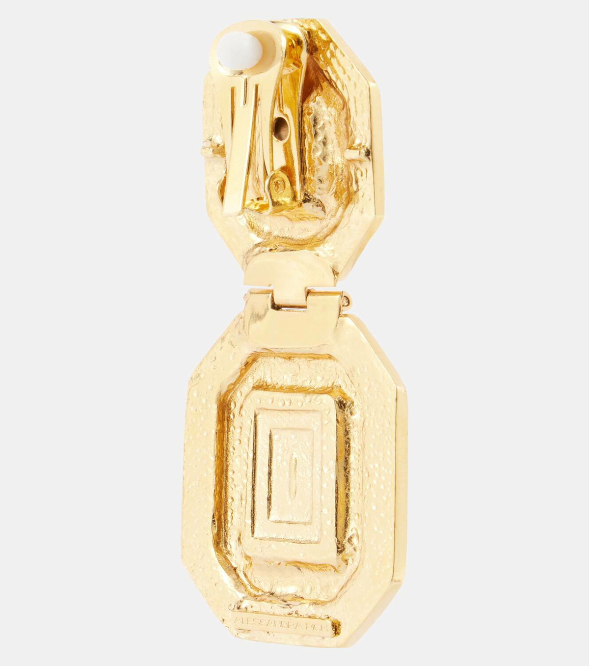 Alessandra Rich Crystal-embellished clip-on earrings
