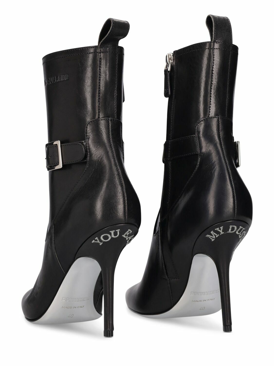 【DSQUARED2】BIG Sale★RODEO GIRL ANKLE ブーツ 100mm DSQUARED2 - 100mm Rodeo Girl Leather Ankle Boots Dsquared2