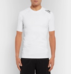 Adidas Sport - Alphaskin Tech Mesh-Panelled T-Shirt - White