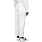 Valentino White Technical Twill Cargo Pants