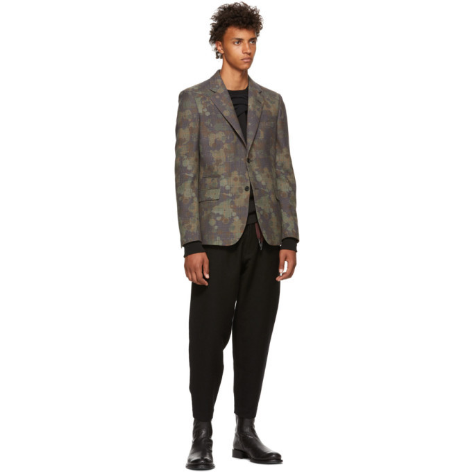 Ziggy Chen Black Wool Drawstring Lounge Pants Ziggy Chen Ziggy Chen Black Wool Drawstring Lounge Pants Ziggy Chen