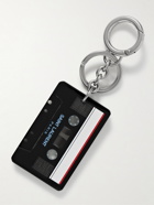 SAINT LAURENT - Cassette Tape Silver-Tone and Resin Key Fob