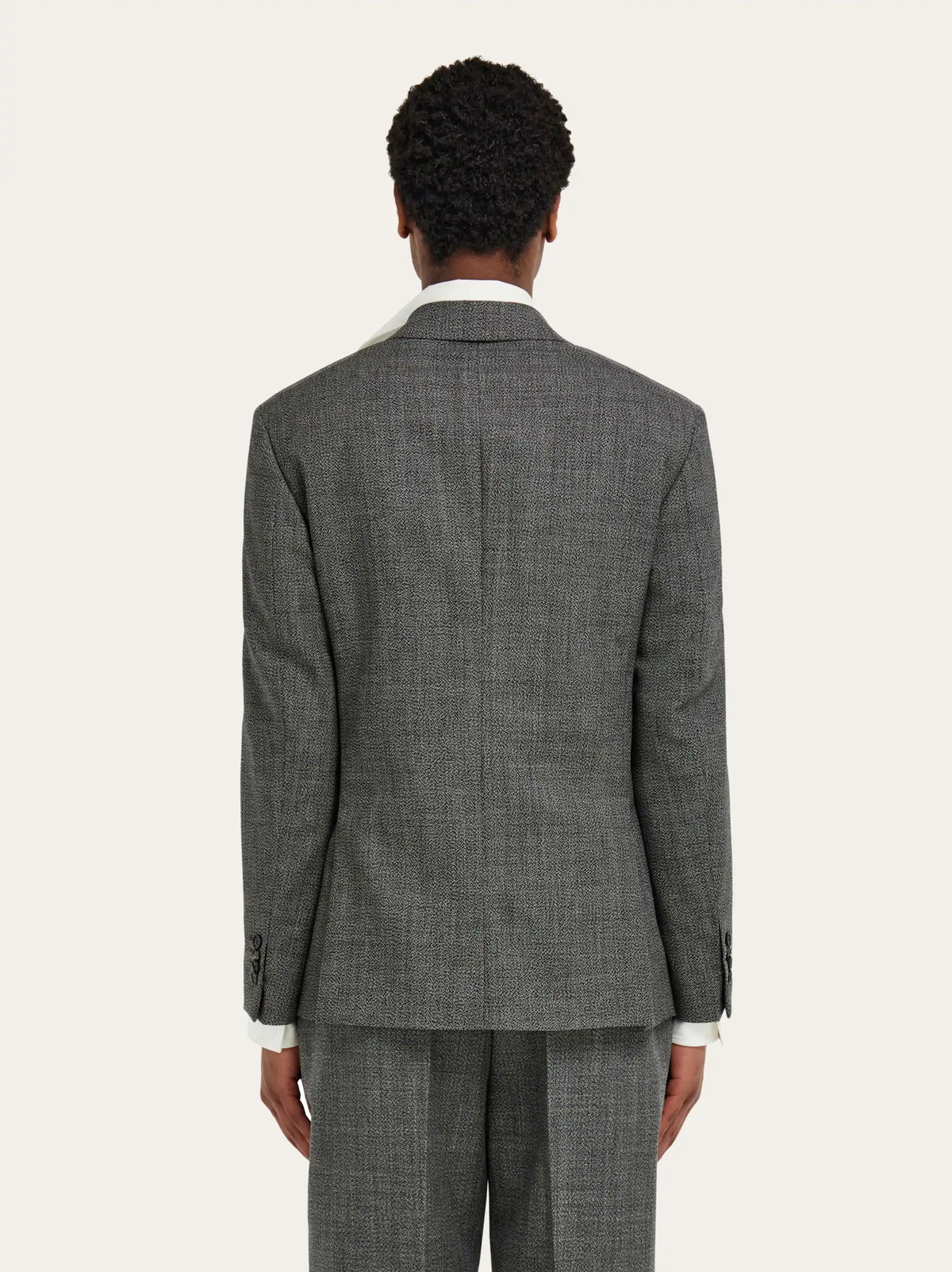 Ferragamo Mens Single breasted blazer in Grey