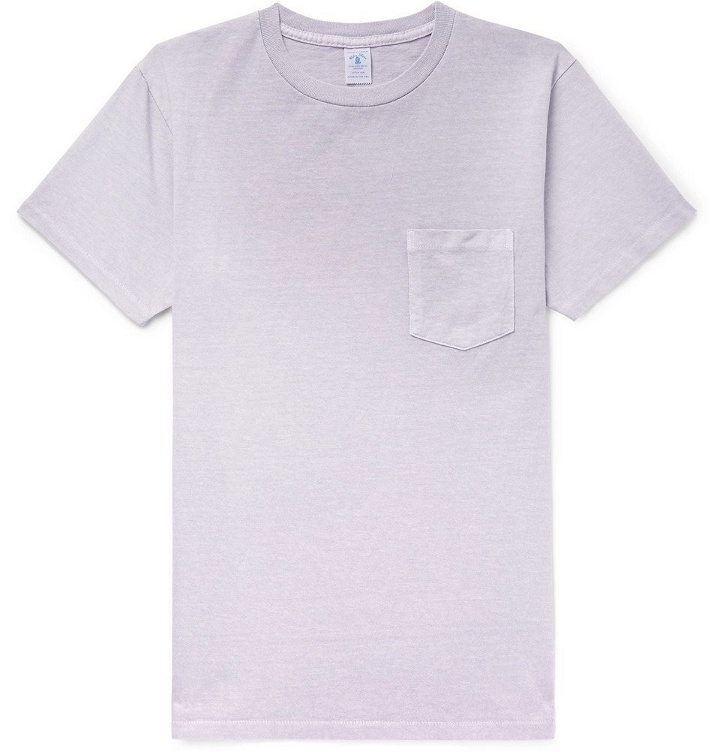 Photo: Velva Sheen - Slim-Fit Cotton-Jersey T-Shirt - Men - Purple