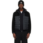 Moncler Black Mistral Teddy Short Down Jacket