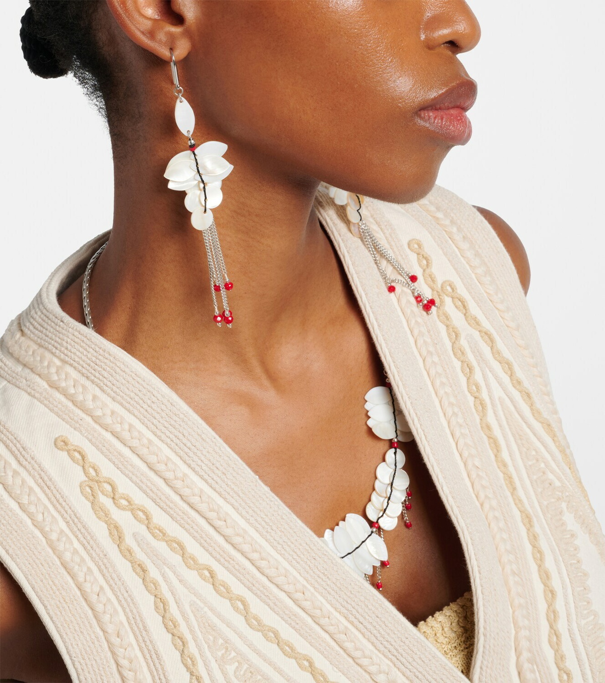 Isabel Marant Halsey embellished drop earrings