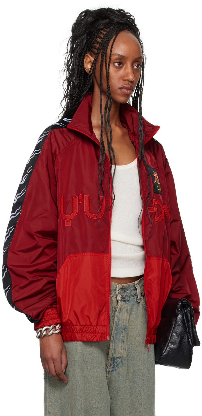 LU'U DAN Red L-D Windbreaker Jacket