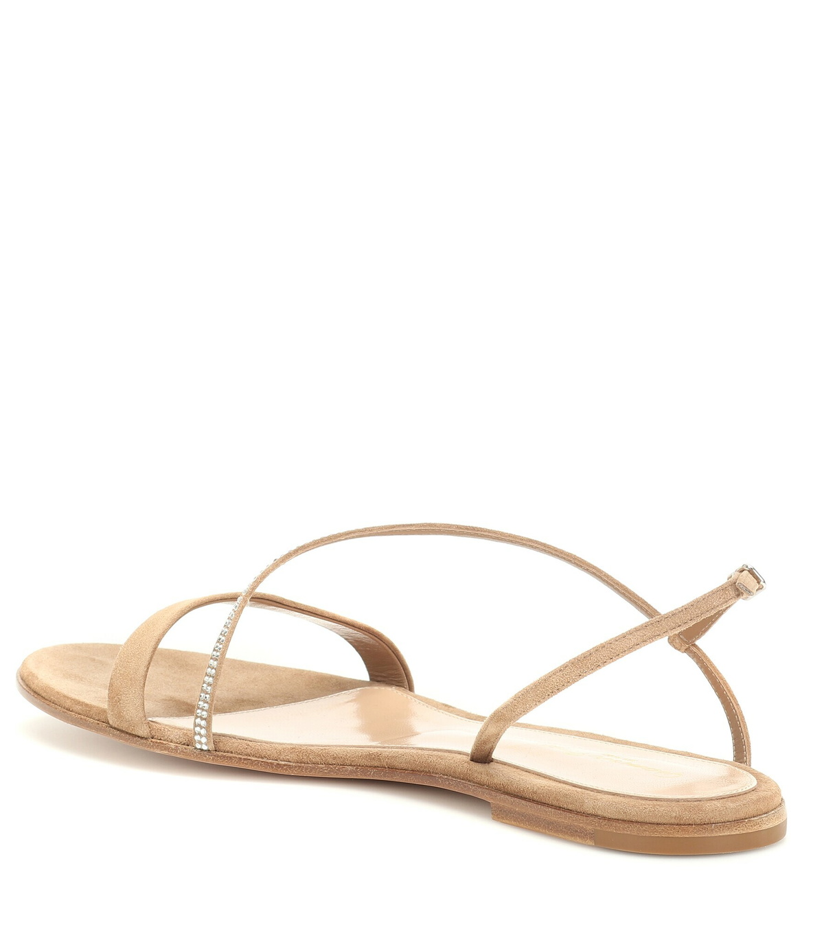 Gianvito Rossi - Manhattan embellished suede sandals