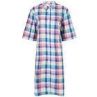 Armor-Lux Women's Madras Check Short Dress in Multi