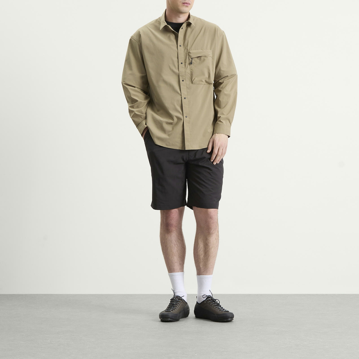 NANGA Men's PLC Excursion Shirt in Khaki