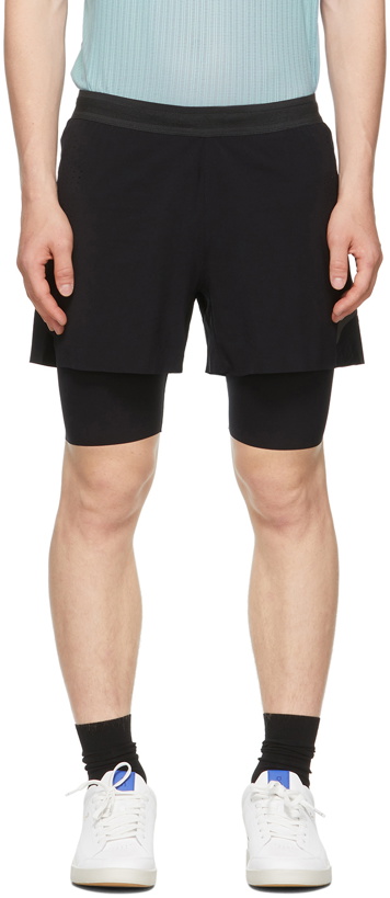 Photo: Soar Running Black Dual Run 2.0 Shorts